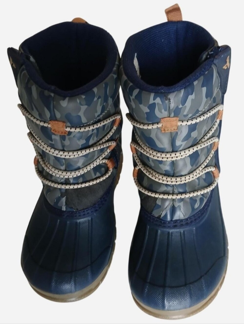 Osh Kosh B'gosh Boys Size 10 Duck Boots Blue Thermal Lined